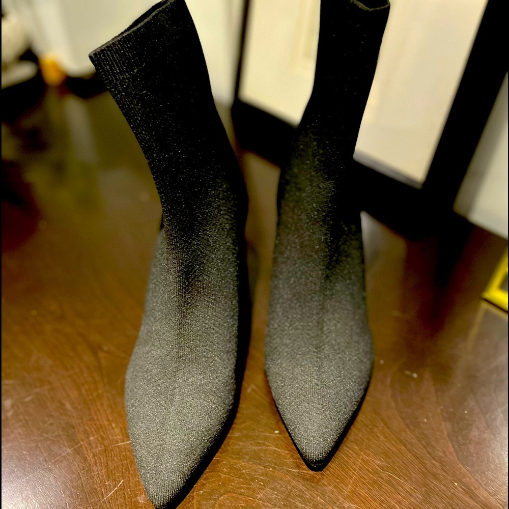 Zara black sock boot